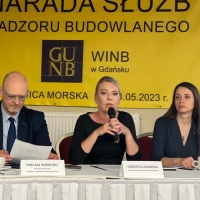 Dotora Cabańska, Główny Inspektor Nadzoru Budowlanego podczas otwarcia narady